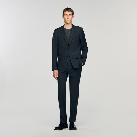 Düz Kesim Yün Blazer