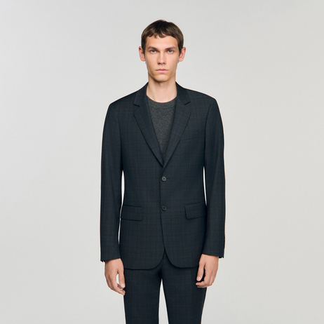 Düz Kesim Yün Blazer