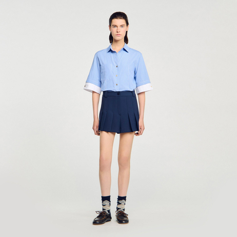 Lacivert Mini Şort