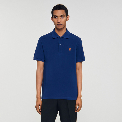 S Logo Lacivert Polo Yaka T-shirt