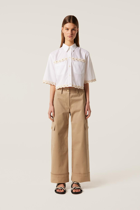 Bej Kargo Cep Pantolon