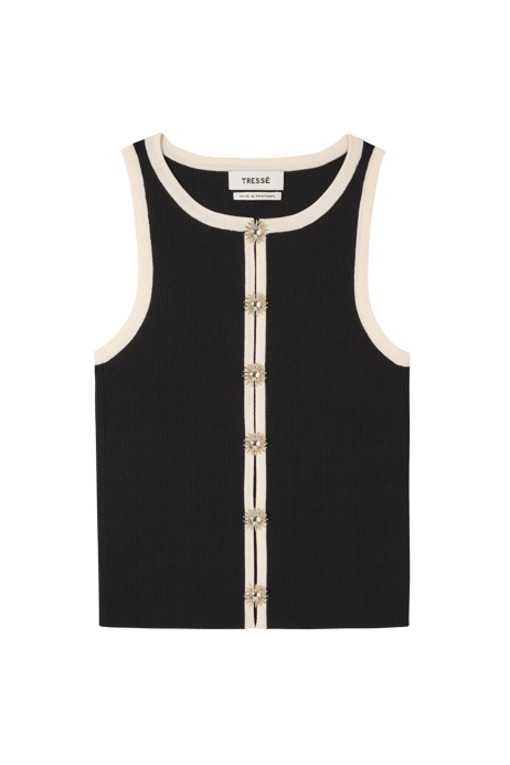 Güneş Düğme Detaylı Triko Üst