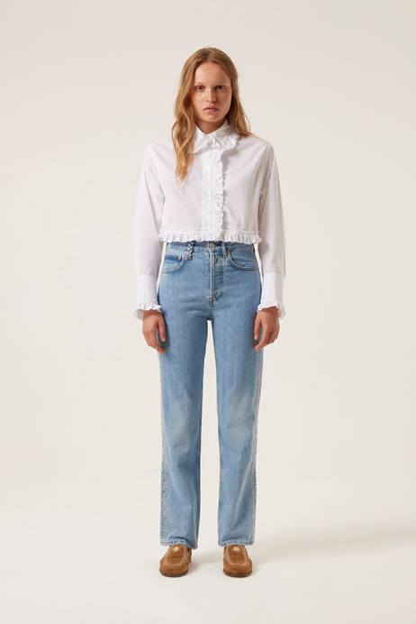 Kenar Detaylı Denim Pantolon