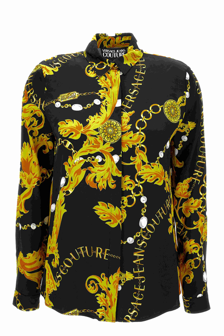 Versace Jeans CoutureZincir Desen Saten Kadın Gömlek