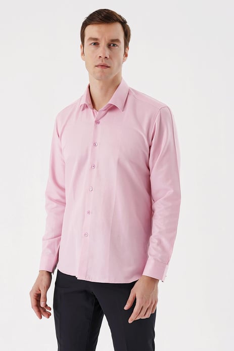 Morven Erkek Pembe Şamre Trend Regular Fit Gömlek