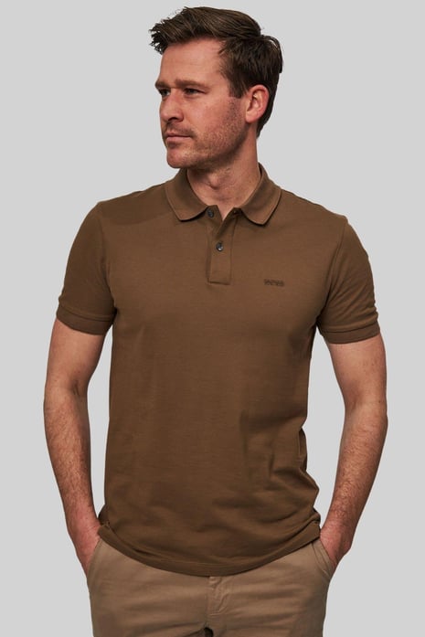 Boss Regular Fit Pallas Polo Yaka T-Shirt Kahverengi 249