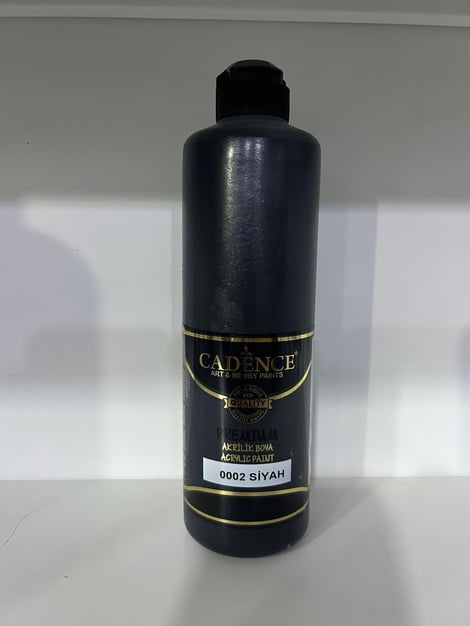 Premium Akrilik Boya 0002 Siyah500 ml