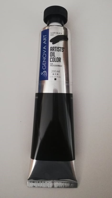 Genova Yağlı Boya 200 ML 660 İvory Black