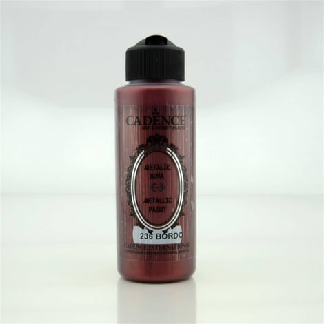 236 Bordo 120ML Metalik Boya