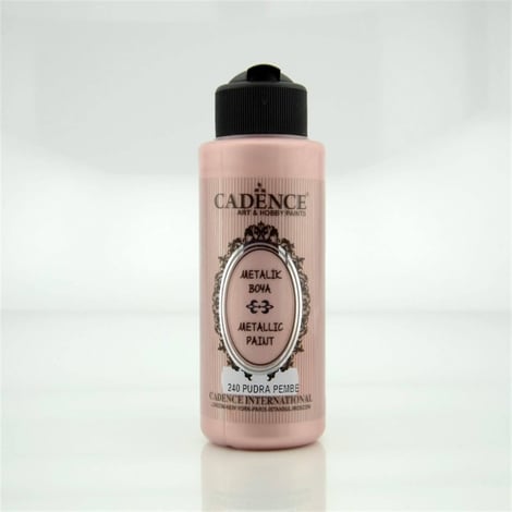 240 Pudra Pembe 120ML Metalik Boya