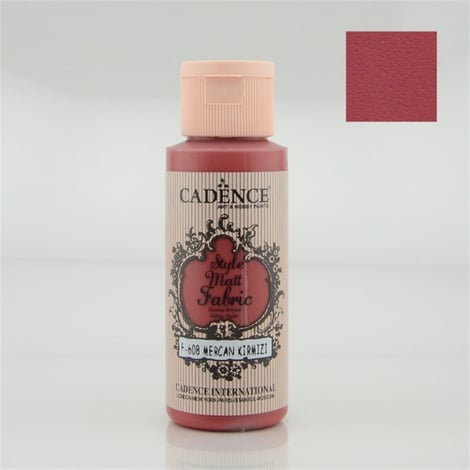608 Mercan Kırmızı Kumaş Boyası 59ML(cc)
