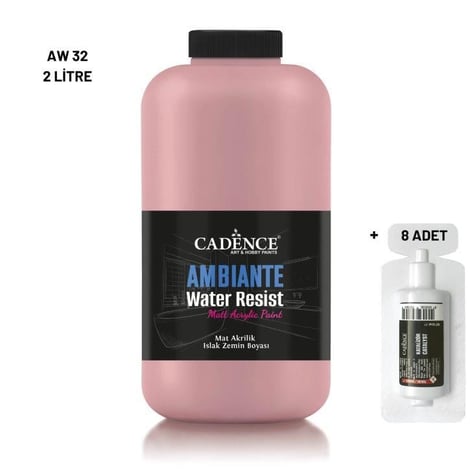 Ambiante Islak Yüzey Boyası AW-32 Flamingo 2000ML + Katalizör 80Gr