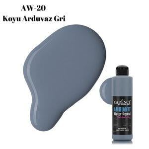 Ambiante Suya Dayanıklı Boya AW-20 Koyu Arduvaz Gri 250 ML
