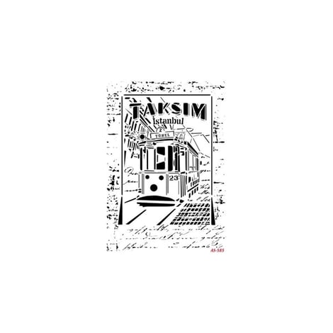 AS585 - A4 Stencil Taksim