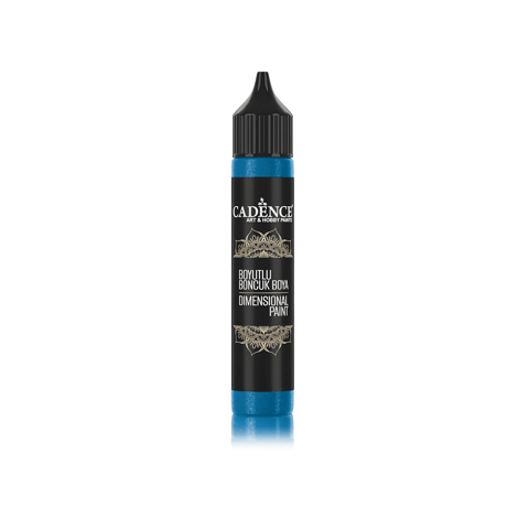 Boyutlu Simli Boncuk Boya 468 Royal Mavi 50 Ml