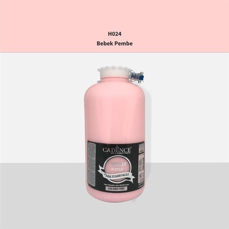 Cadence H024 Bebek Pembe Multisurface Akrilik Boya 2LT (3 kg)