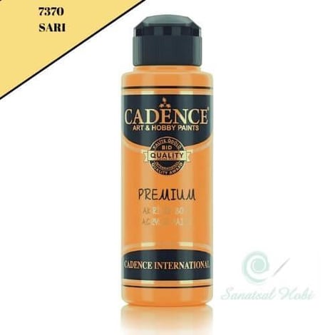 Cadence Premium Akrilik Boya 7370 Sarı 120 Ml