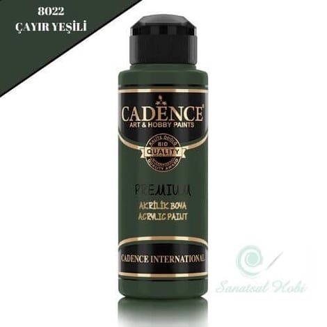 Cadence Premium Akrilik Boya 8022 Çayır Yeşili 120 Ml