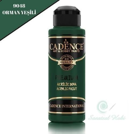 Cadence Premium Akrilik Boya 9048 Orman Yeşili 120 Ml