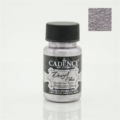 Dora Glass Metallic Glass Paint 3149 Antique Lilac 50ml