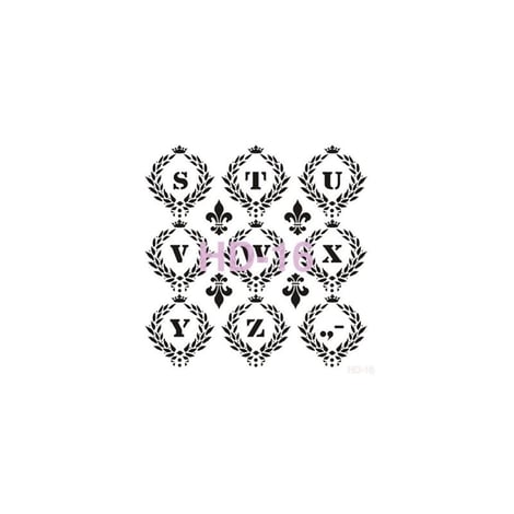 HD16 Home Dekor Stencil