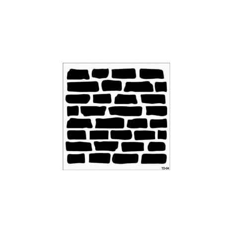 HD181 Tuğla Duvar Stencil