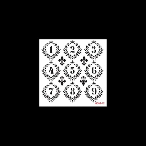 HDM12 Home Dekor Midi Stencil 25x25