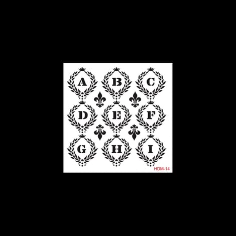 HDM14 Home Dekor Midi Stencil 25x25