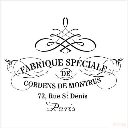 Home Decor Stencil Hd39 45x45