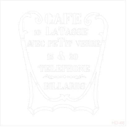 ديكور المنزل استنسل HD46 45x45