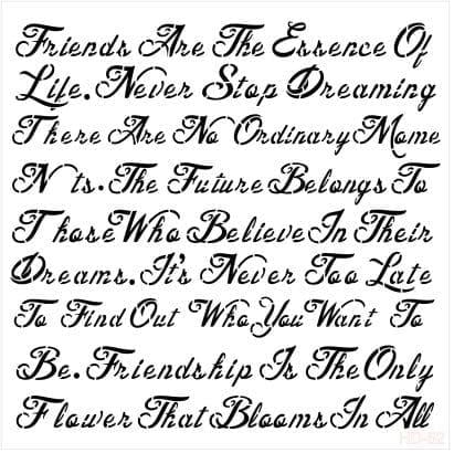 Home Decor Stencil Hd52 45x45