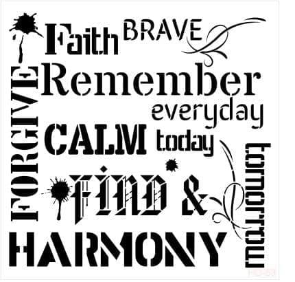 Home Decor Stencil Hd53 45x45