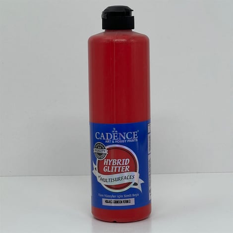 HSG053 Crimson Kırmızı Gümüş Simli Multisurface Boya 500 ML