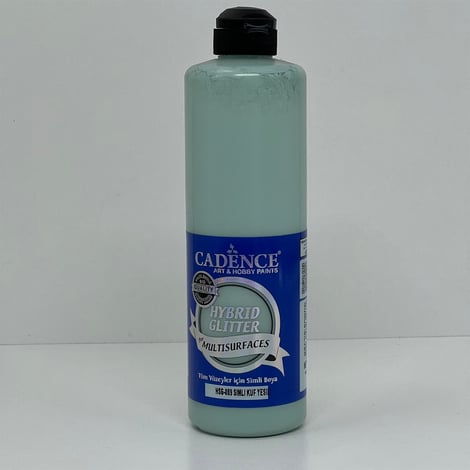 HSG089 Küf Yeşili Gümüş Simli Multisurface Boya 500 ML