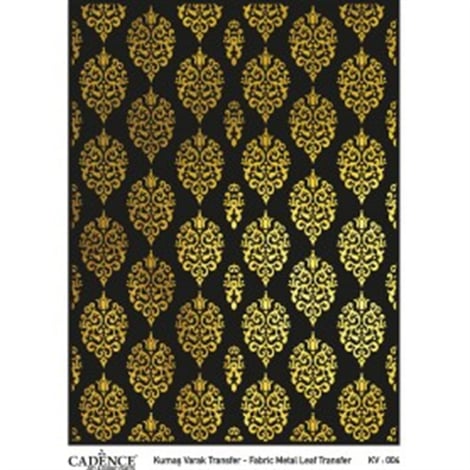 KV004 Altın Varak Kumaş Transfer 30x42