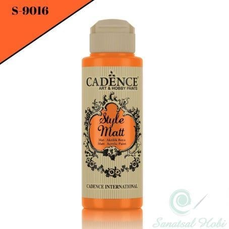 Style Mat Akrilik Boya S-9016 Turuncu 120ml