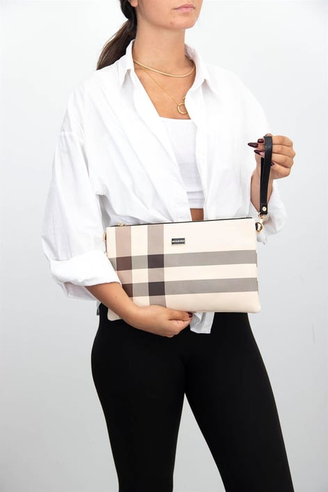 Silver & Polo Krem - Taba SP1034 Kadın Portföy & Clutch