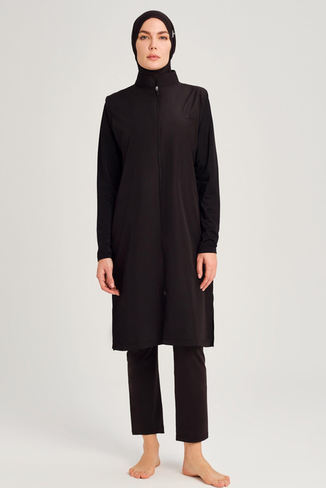 HaşemaHaşema Siyah Rahat Kesim Tam Tesettür Mayo