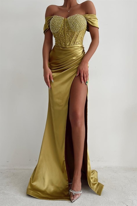 Cup Pearly Alina Abiye Yağ Yeşili