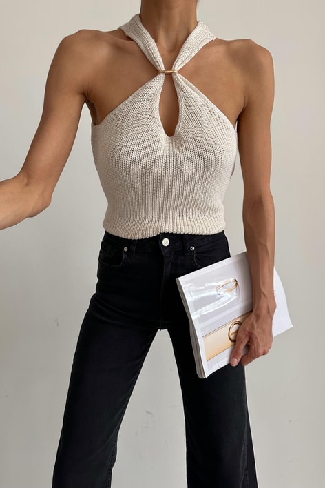 Bein Delikli Triko Krem