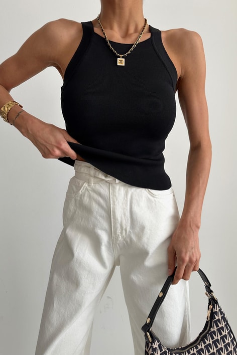 Çelik Örme Triko Siyah