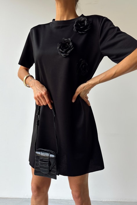 Black Rose Elbise Siyah