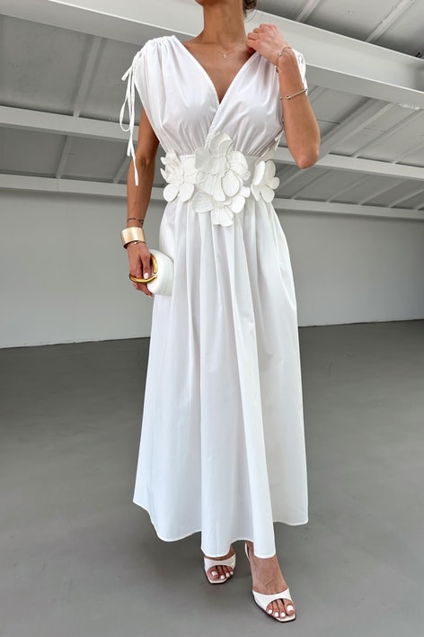 Flora Elbise Beyaz