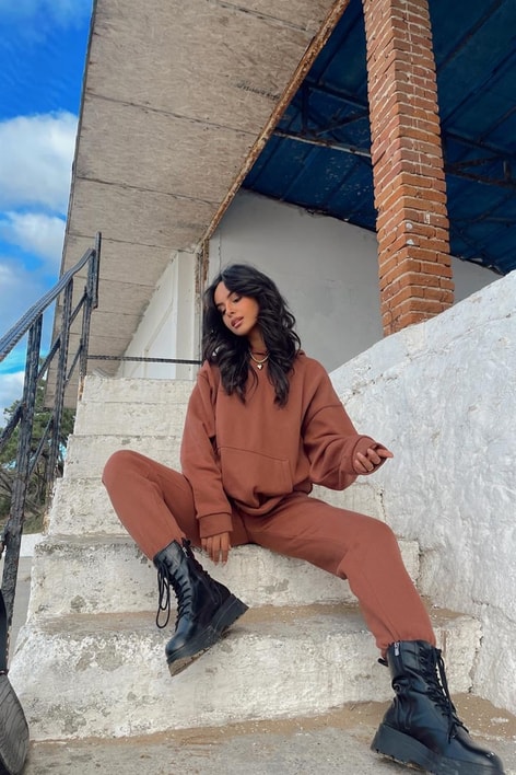 Basic Jogger Eşofman Altı Kahverengi