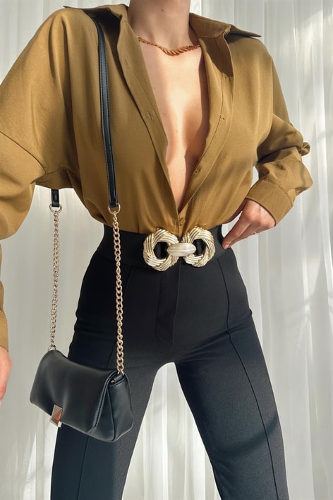 Basic Comfort Gömlek Yağ Yeşili