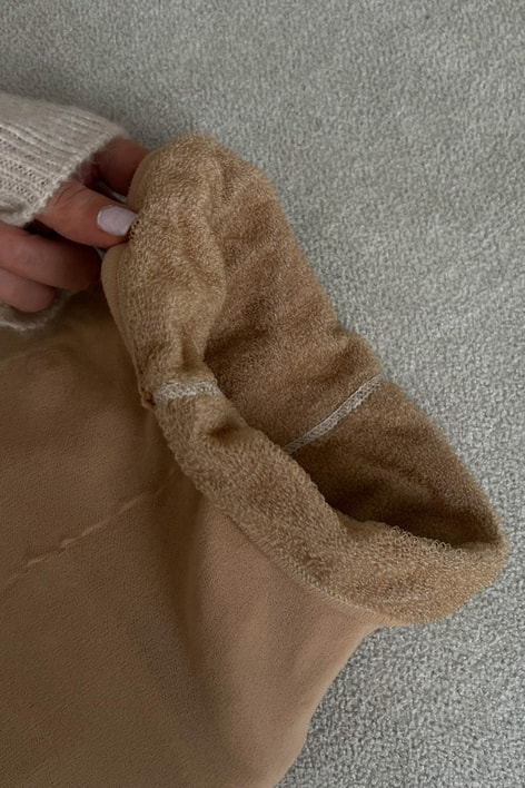 İçi Peluş Külotlu Çorap Camel