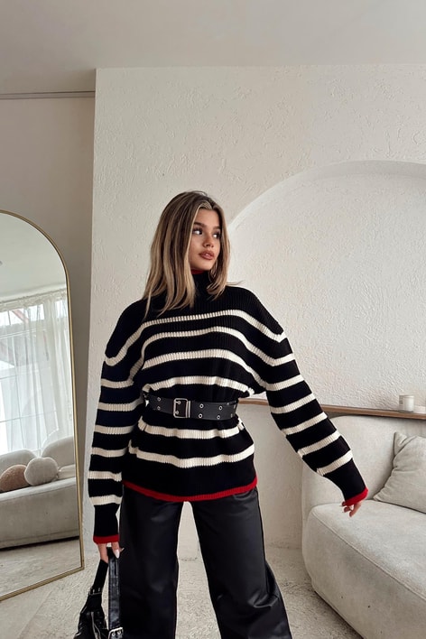 Line Balıkçı Kazak Siyah