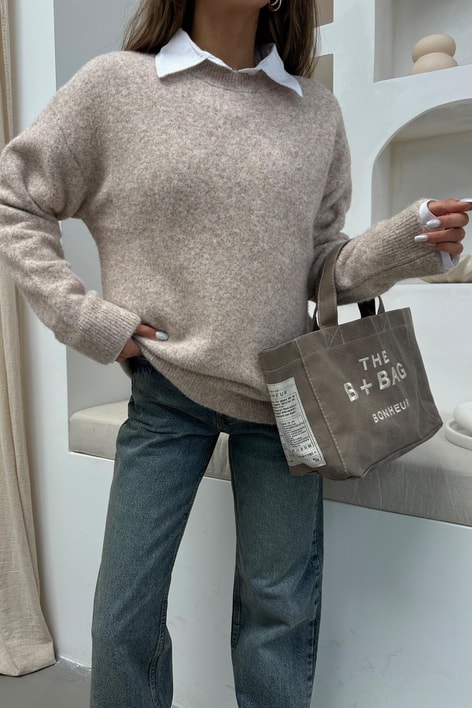 Yumuşak Tüylü Oversize Kazxak Taş