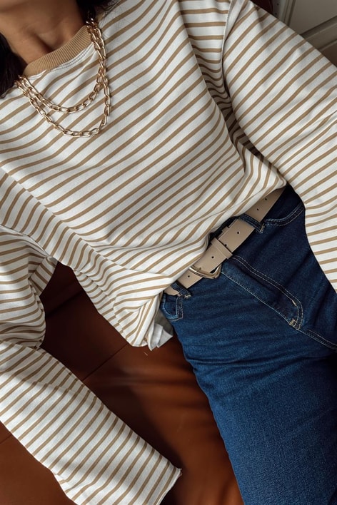 Jessica Oval Tokalı Kemer Bej