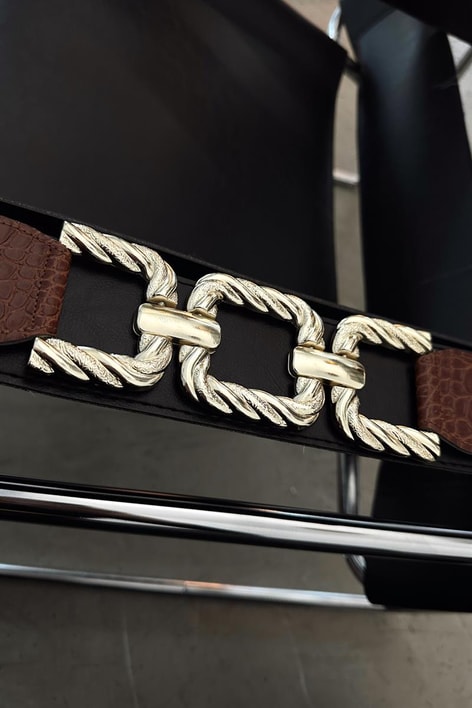 Sarmal Tokalı Elastik Kemer Taba